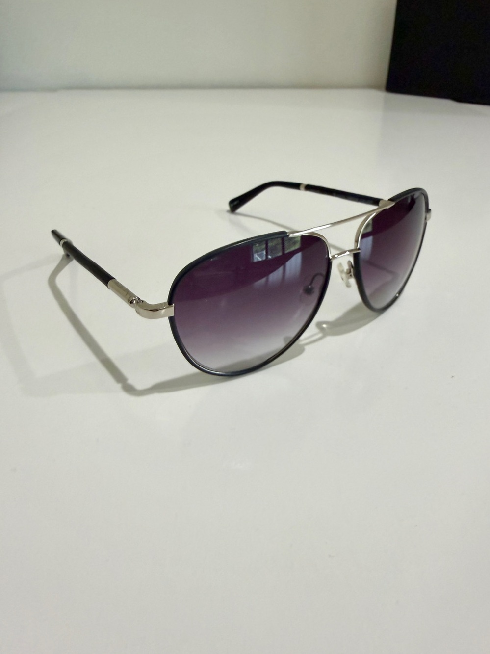 NWT The Row x Linda Farrow Leather Aviator Sunglasses Full Boutique Set - Picture 5 of 16